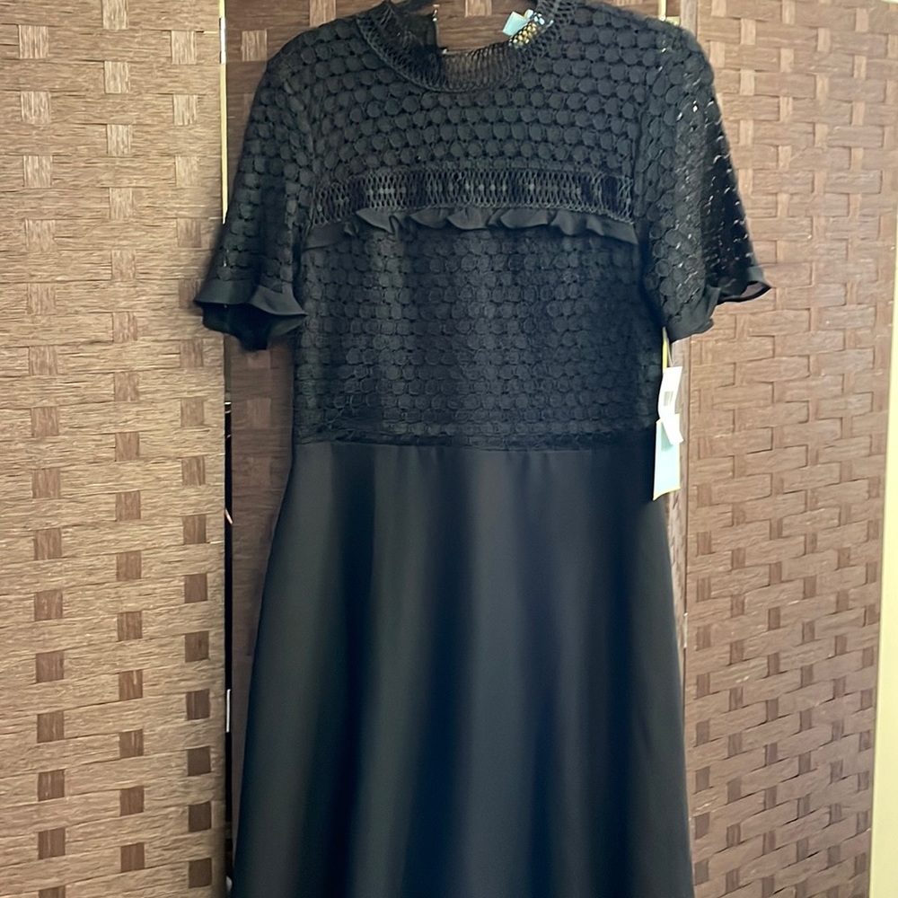 Cece Brand New Never Worn Size 8 dress. Rich Black.
